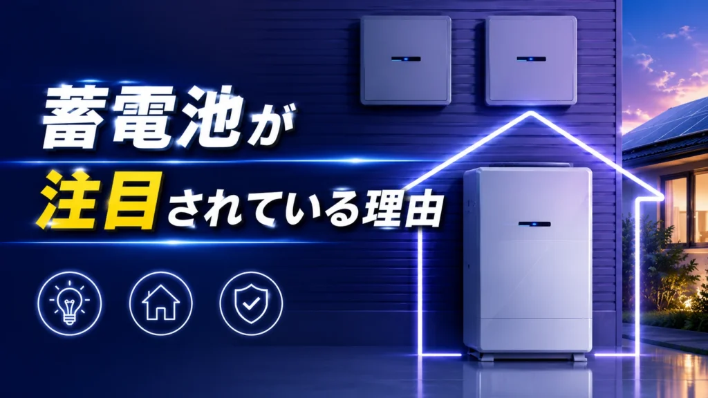 蓄電池が注目されている理由