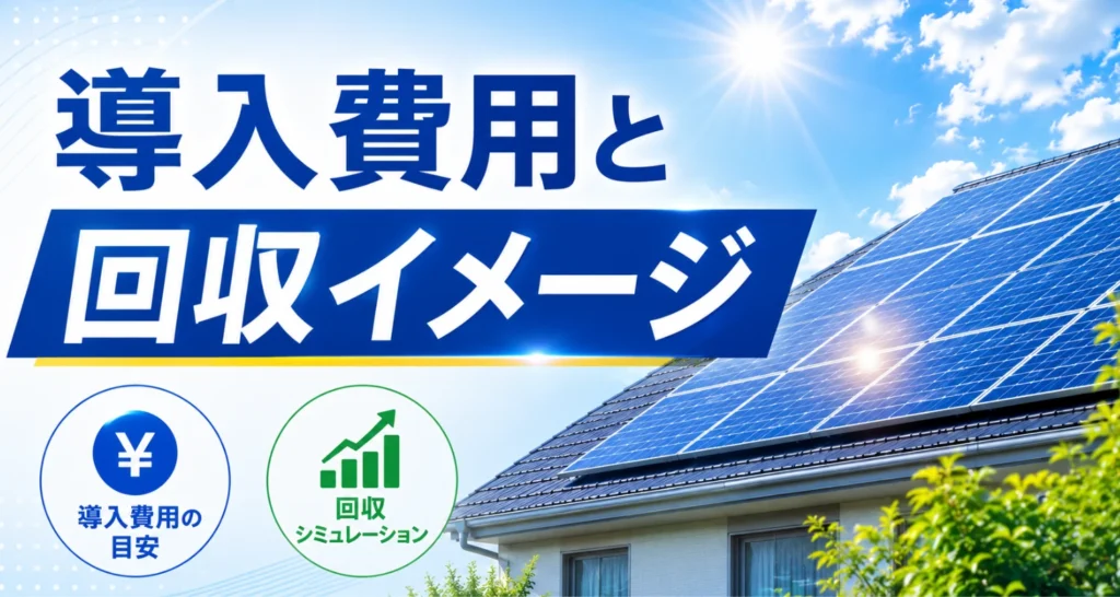 太陽光発電導入費用と回収イメージ