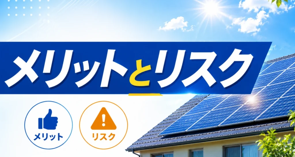 太陽光発電メリットとリスク
