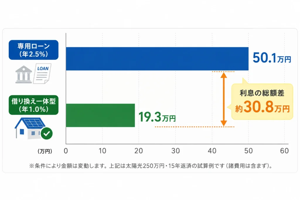 ローン比較と利息の差